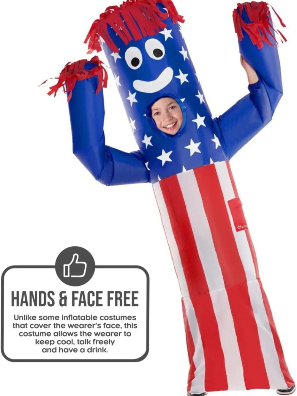 Wacky Waving Inflatable Tube Guy Costume for Kids - Fun Party Accessory